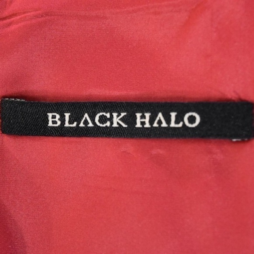 Black Halo Dame Jackie Satin Silky Midi Dress‎ Red - Picture 6 of 8